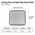 14.5*14.5 vintage silver