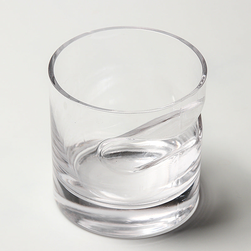 Whiskey Cigar Holder Glass — Lead-Free Crystal, diameter 9cm