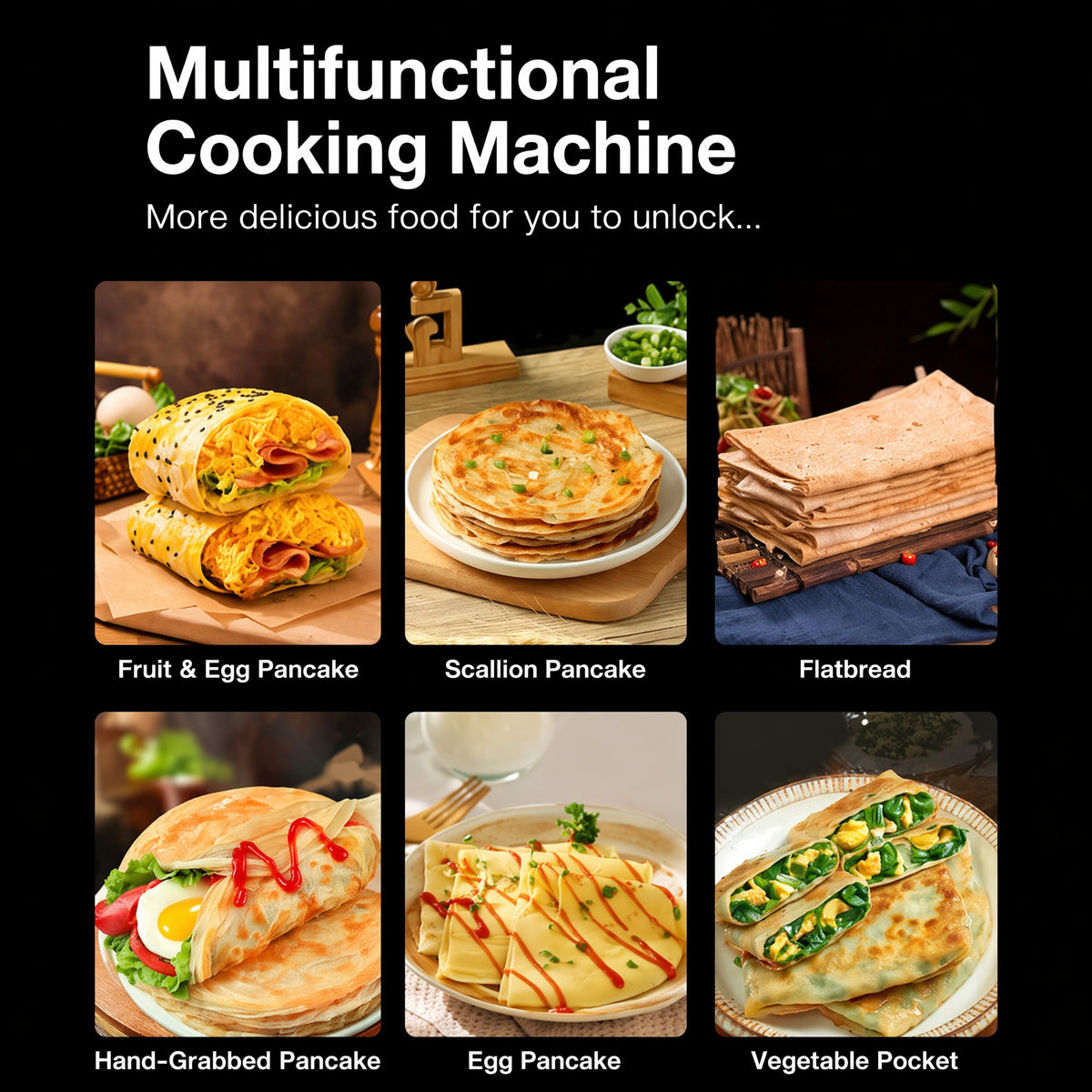 Commercial Gas Rotating Crepe Maker — 400 mm Single Plate