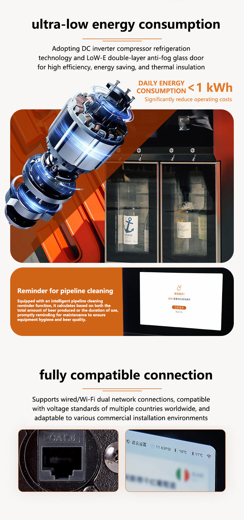 Commercial Wine Dispenser — 4-Tap with Argon Preservation