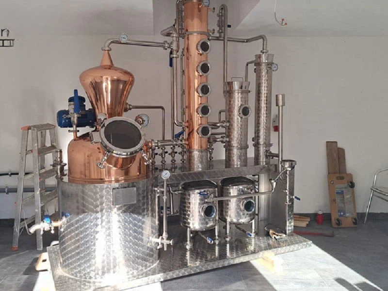 Commercial Reflux Column Still — Copper & Stainless Distillation System