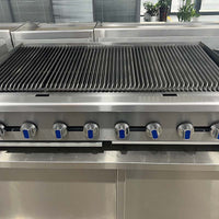 Commercial Gas Charbroiler — Heavy-Duty Countertop Stainless Steel image preview