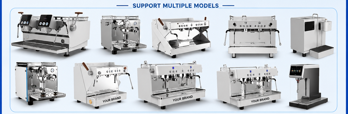 Commercial 3-Group Semi-Automatic Espresso Machine — Heat Exchange
