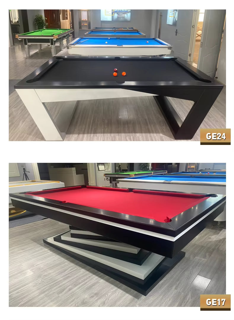 Solid Walnut Slate Pool Table — American 7/8/9 ft