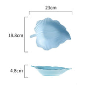 Maple Leaf &amp; Eucalyptus Ceramic Plate Collection image preview