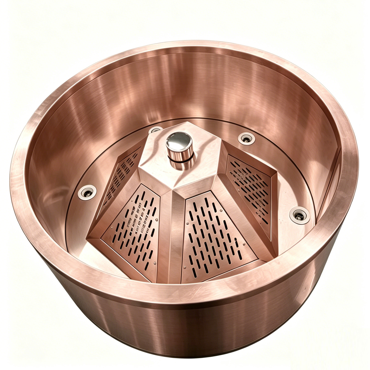 Round Island Commercial Kitchen Exhaust Hood — Stainless Steel Canopy