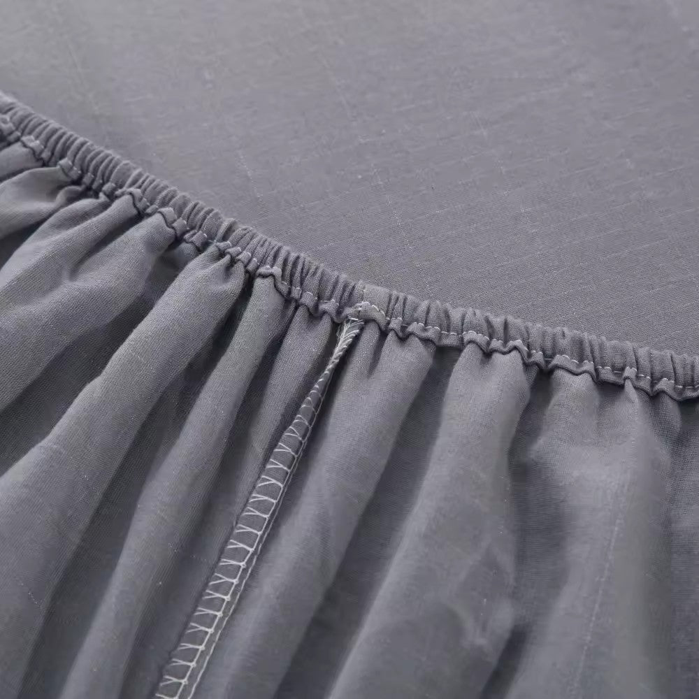 Organic Cotton Grounding Fitted Sheet — Silver-Fiber Earthing