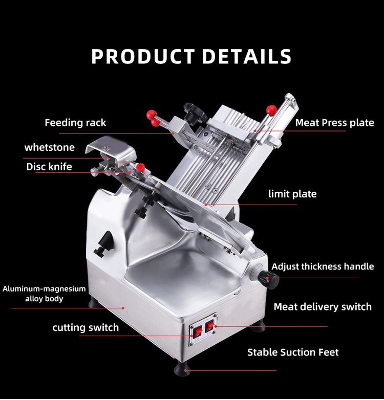 Commercial Automatic Frozen Meat Slicer — 300 mm Blade