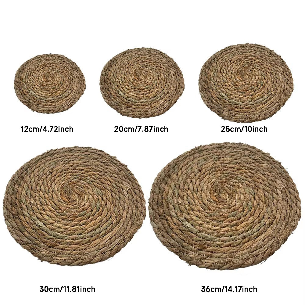 Round Woven Seagrass Charger Plates & Placemats