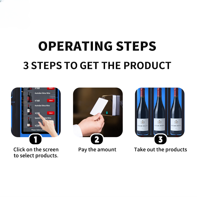 Smart Wine Vending Machine — 28-Bottle Touchscreen Kiosk