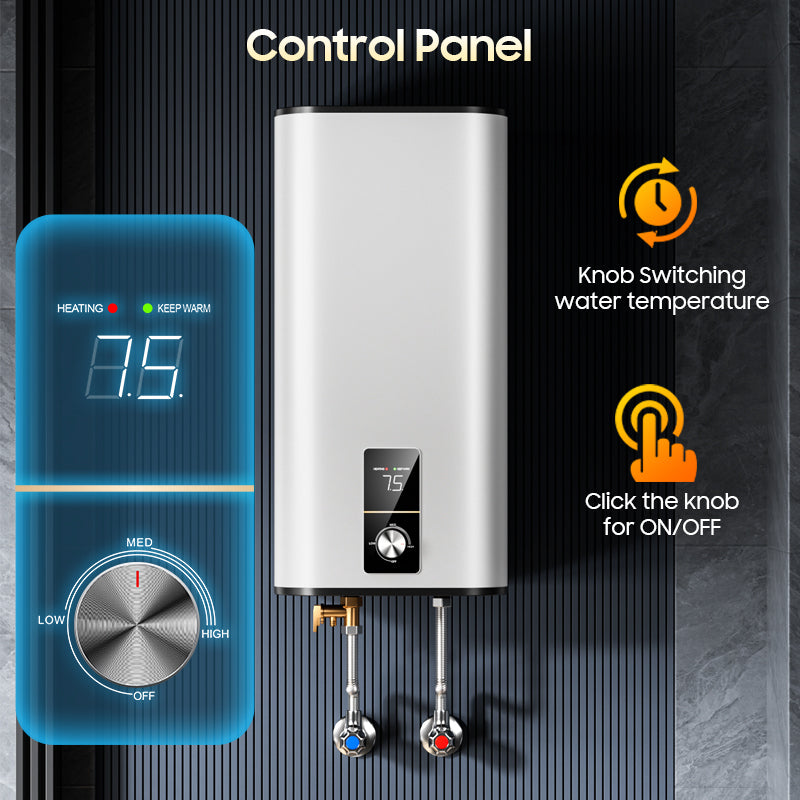 Electric Storage Water Heater — Enamel Tank, 10–100 L