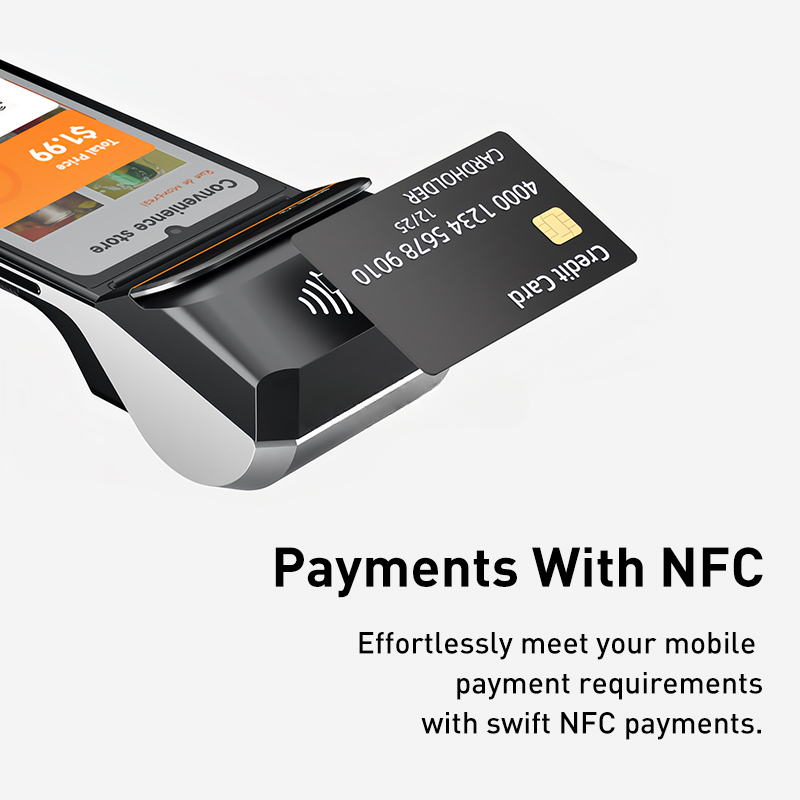 Handheld Android Mobile POS Terminal with Built-In Thermal Printer