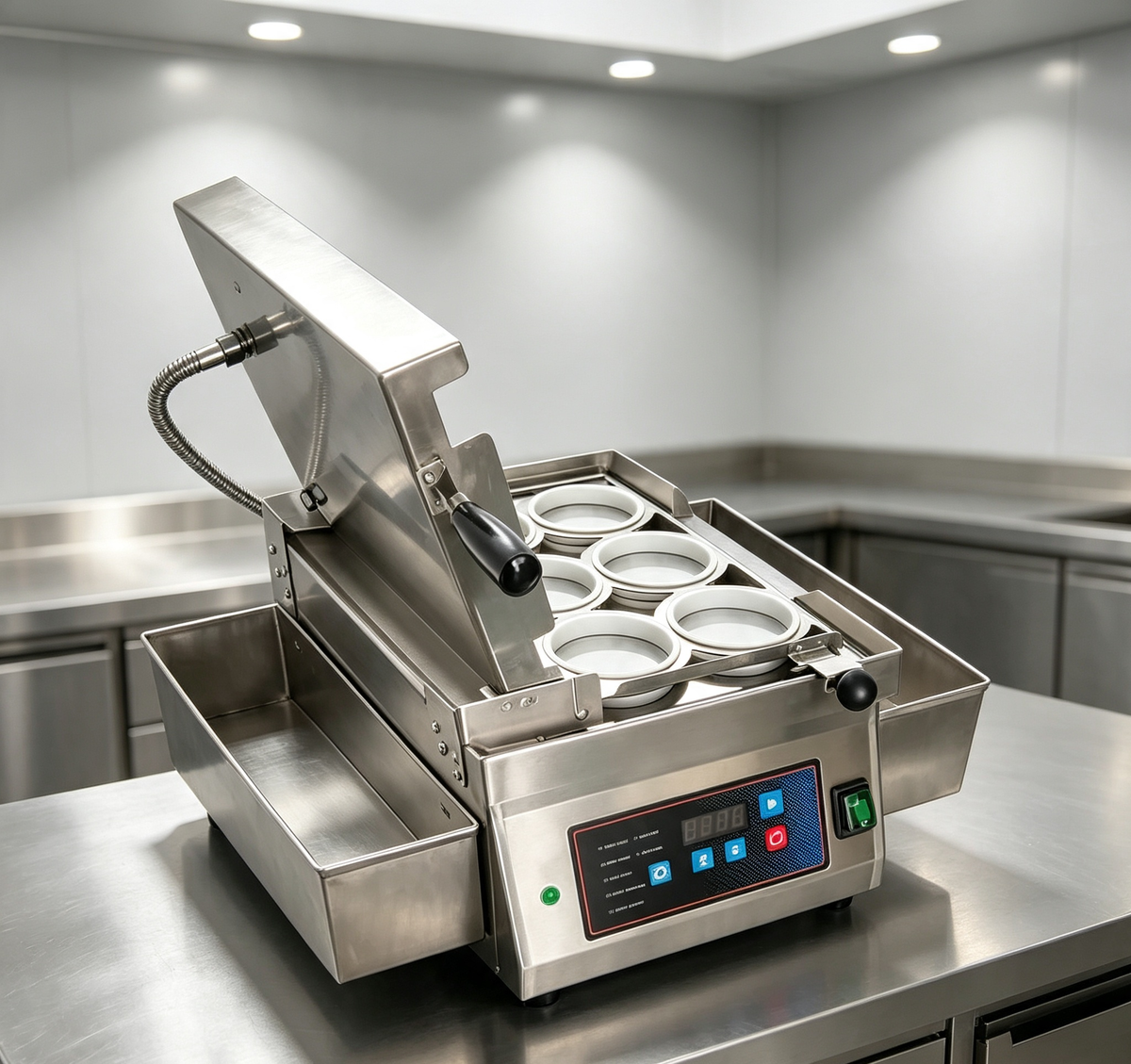 Commercial Automatic Egg Frying Machine — 6-Hole Omelet Cooker