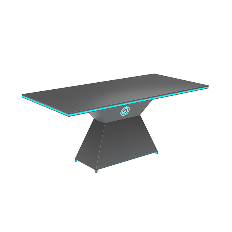 Modern Bar Furniture Set — Cross-Back Chairs & Wood-Top Tables
