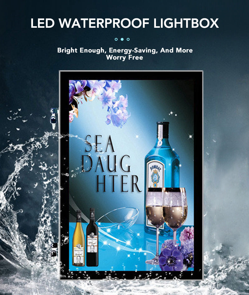Outdoor Waterproof LED Light Box — Custom Illuminated Advertising Sign