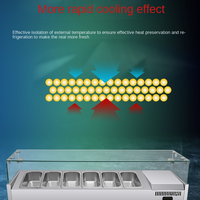 Refrigerated Countertop Salad &amp; Prep Rail image preview