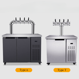 Commercial Draft Beer Dispenser — Air-Cooled Kegerator with Tap