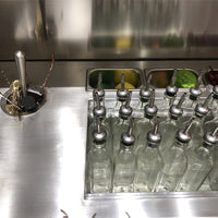 Stainless Steel Mobile Bar Station — Refrigerated Cocktail Cart image preview