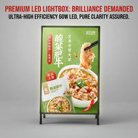 Foldable LED A-Frame Light Box — Double-Sided Sidewalk Sign image preview