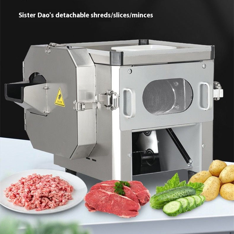 Commercial Multi-Function Meat & Vegetable Cutter — 850W Slicer/Shredder