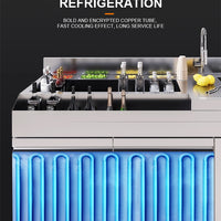 Custom Cocktail Bar Station — Refrigerated Underbar Workstation image preview