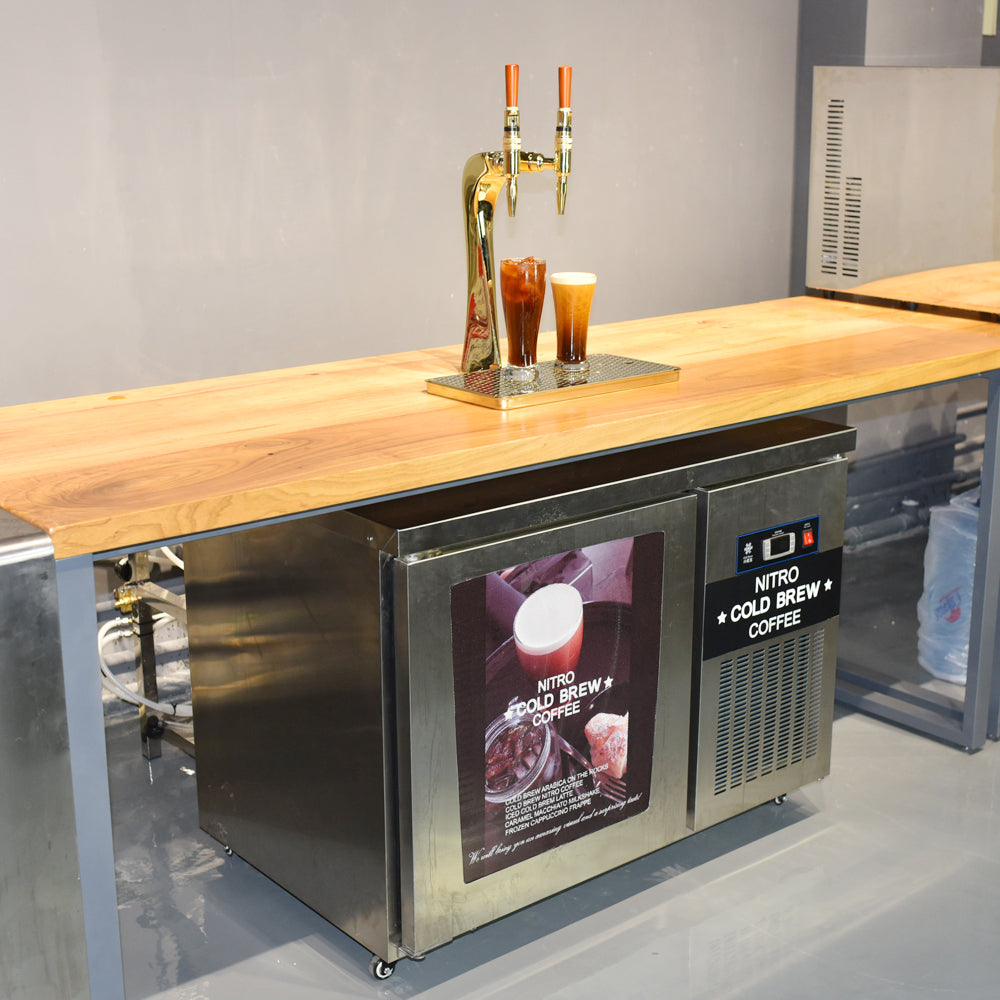 Commercial Nitro Cold Brew Coffee Dispenser with Built-In Nitrogenator