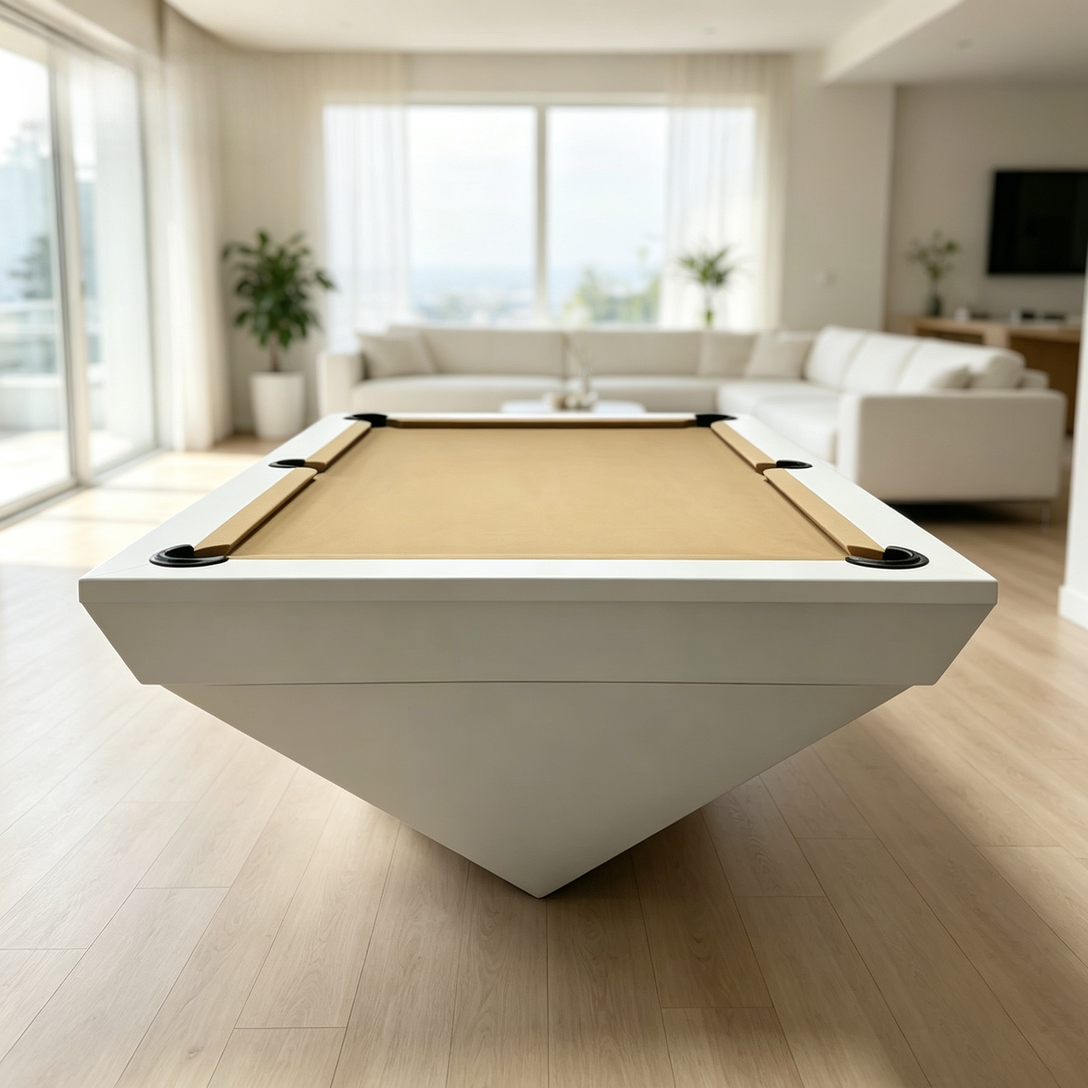 Billard 3 en 1 ardoise, table à manger — bois massif