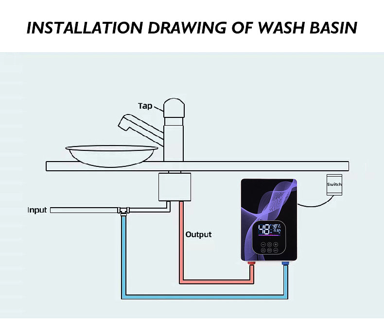 Instant Electric Tankless Water Heater — Touch Control