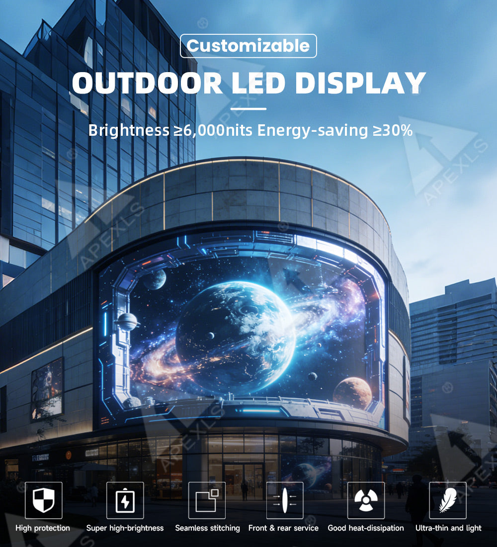 Outdoor Waterproof LED Display Screen — IP65 Fixed Digital Signage