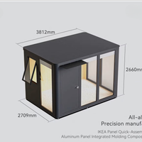 Vista previa de la imagen de Caseta modular de aluminio para jardín — oficina prefabricada (precio por pie cuadrado)