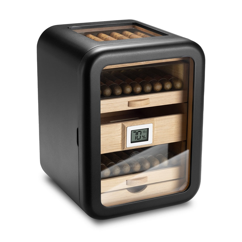 Cedar-Lined Cigar Humidor Cabinet — 110-Cigar Capacity