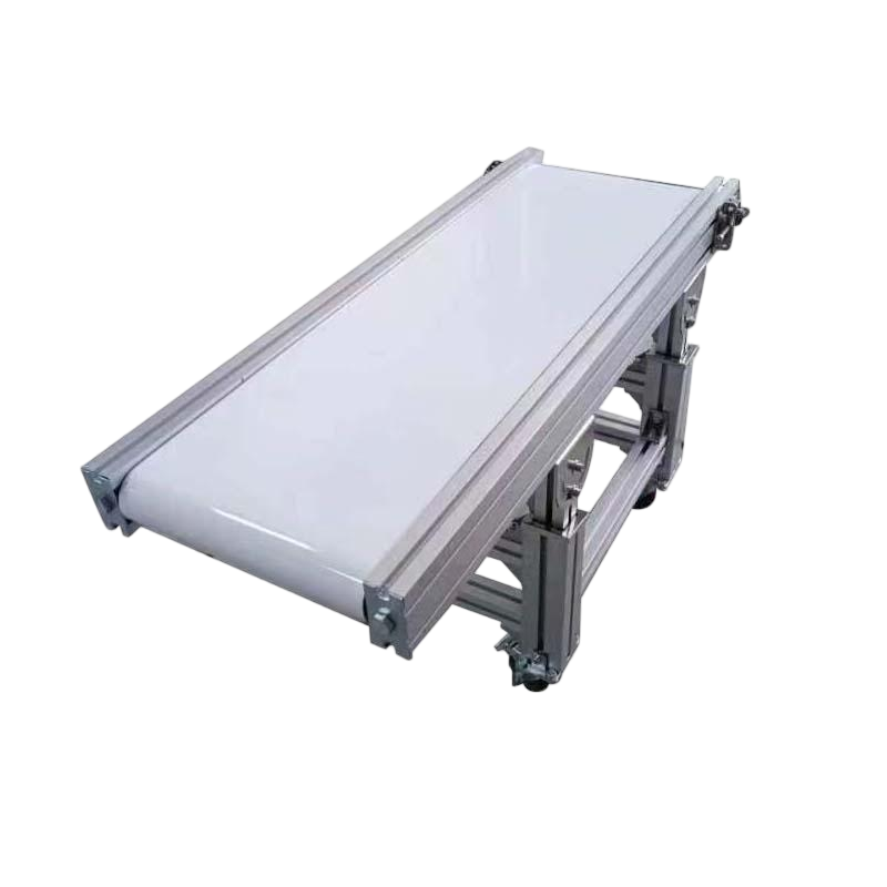 Food-Grade Stainless Steel Belt Conveyor — PU Belt Processing Line