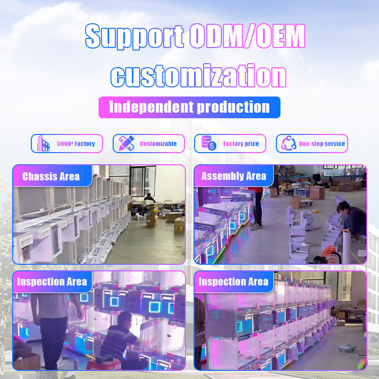 Commercial Claw Machine Prize Vending Cabinet with Bill Acceptor