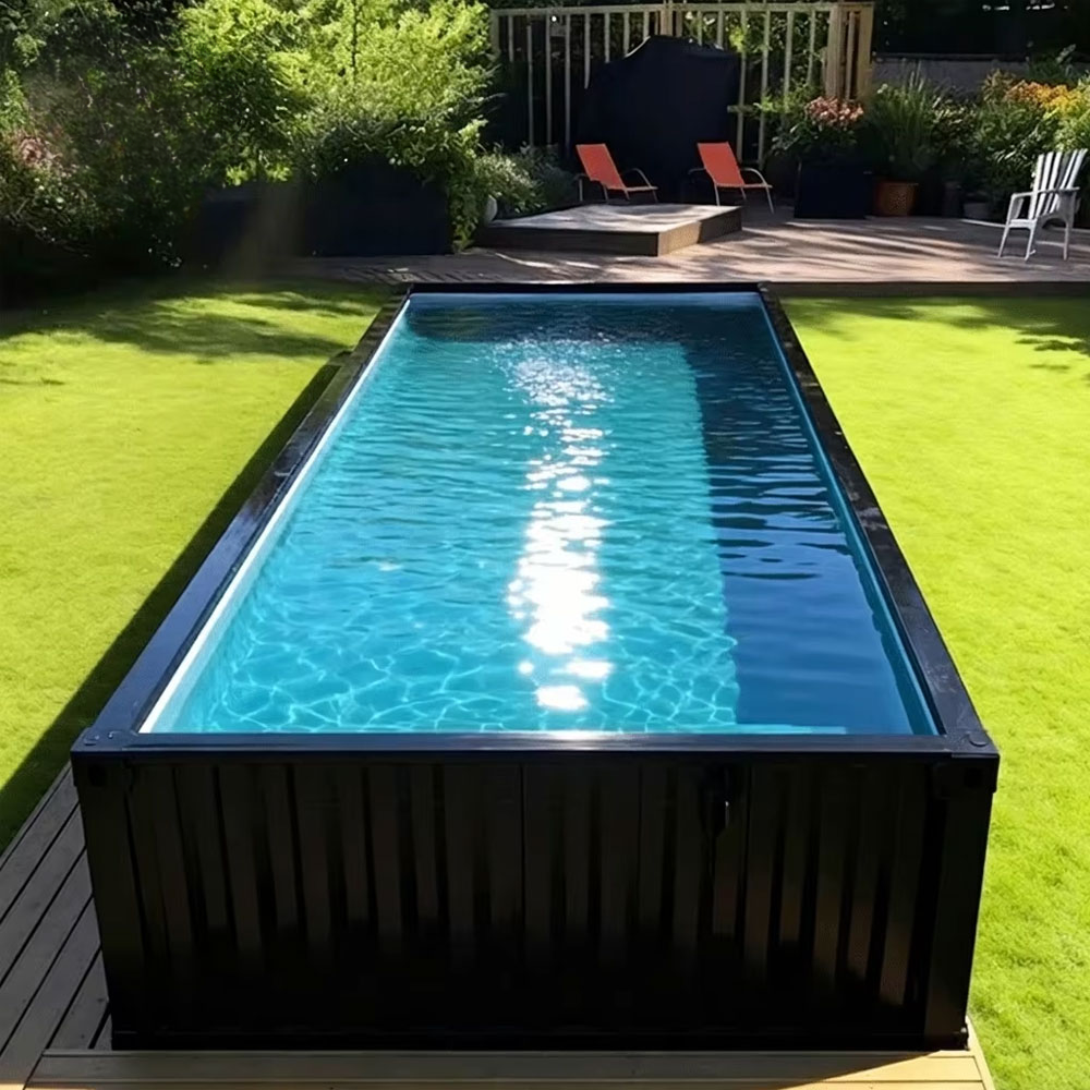 Prefab Above-Ground Fiberglass Swimming Pool — Container Series