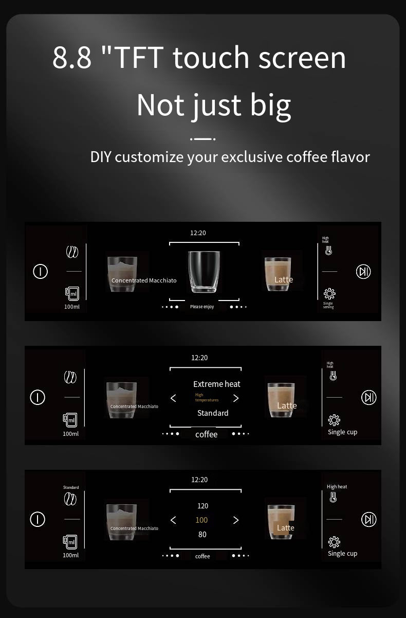 Built-In Automatic Espresso Machine — Touchscreen, 19-Bar
