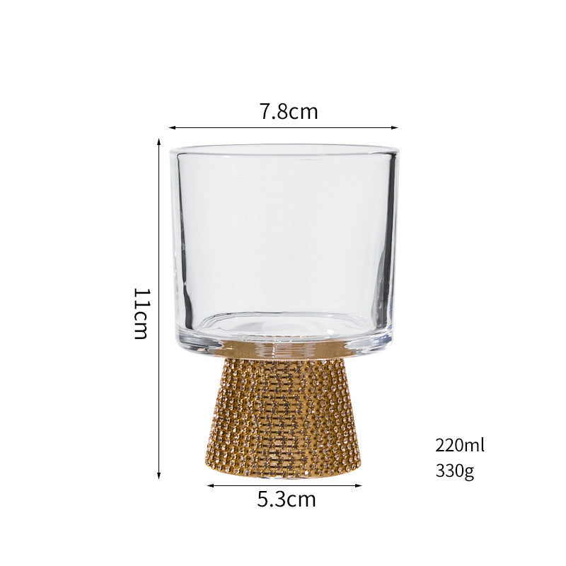 Luxury Diamond-Encrusted Crystal Glassware Collection