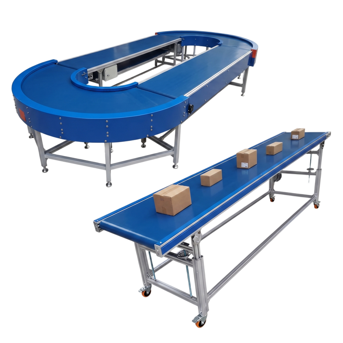 Food-Grade Stainless Steel Belt Conveyor — PU Belt Processing Line