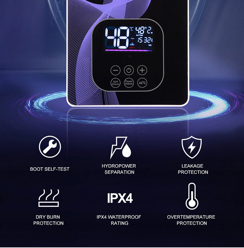 Instant Electric Tankless Water Heater — Touch Control