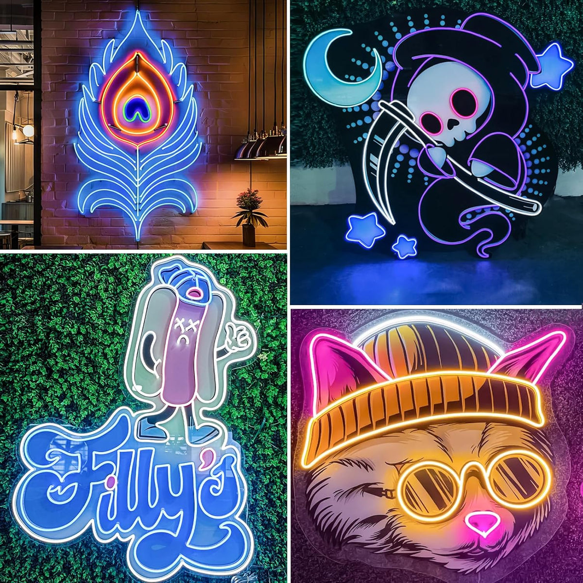 Custom LED Neon Sign — Logo & Text, Cut-to-Shape