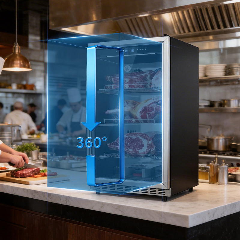Commercial Dry Aging Cabinet — UV Sterilization & Humidity Control, capacity 150 / 240 / 380 / 450L