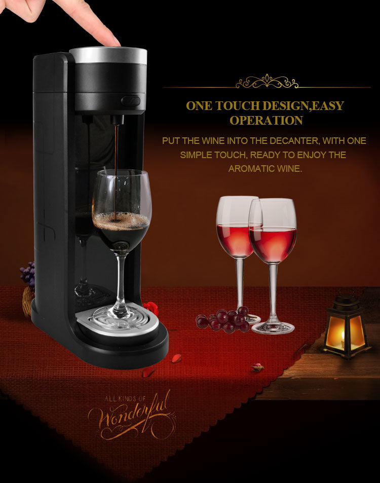 Electric Wine Aerator & Dispenser with Cooling Cup
