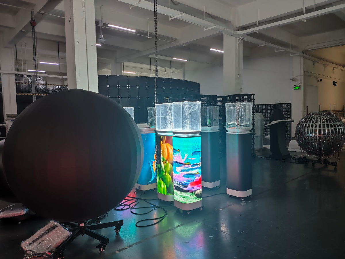 Cylindrical Can-Shaped LED Display — Custom Digital Signage Column
