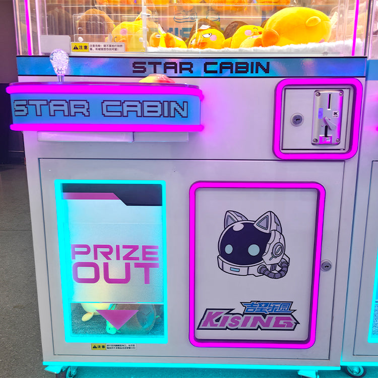 Commercial Claw Machine Prize Vending Cabinet with Bill Acceptor