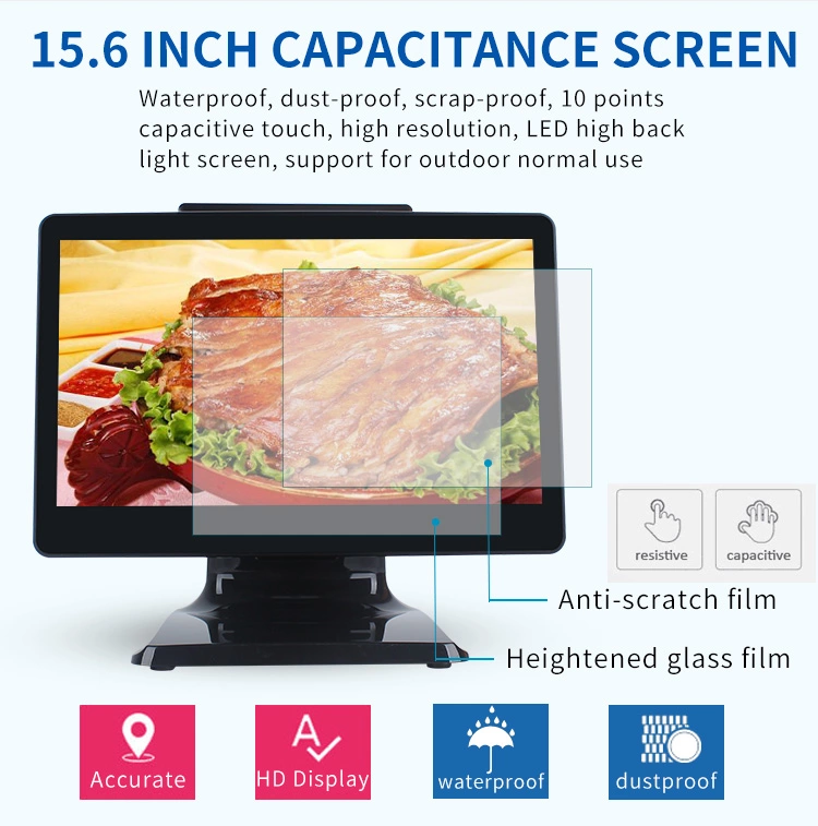 All-in-One Android POS Terminal — 15" Touch Screen with Dual Display