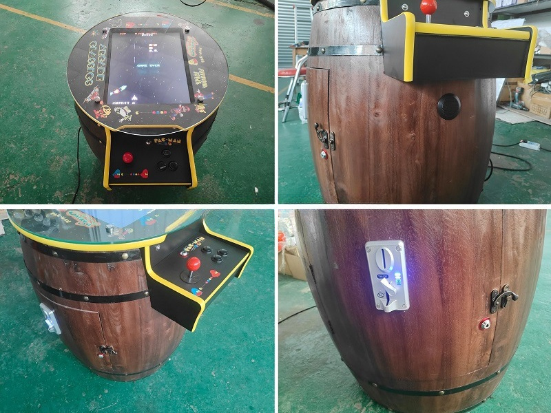 Retro Cocktail Table Arcade Machine — 2-Player, 60-in-1, Coin-Operated