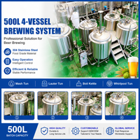 4-Vessel Craft Brewhouse System — 500L Stainless Steel image preview