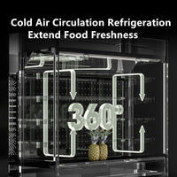 Open Multideck Display Chiller — Air-Curtain Fruit &amp; Fresh Snacks &amp; Cold Drinks image preview