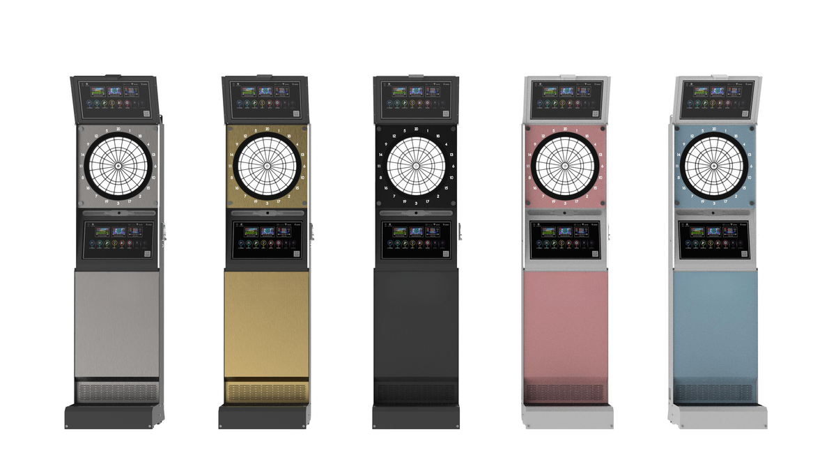 Commercial Electronic Dart Machine — Dual 21.5" Touchscreen, WiFi, Coin-Operated