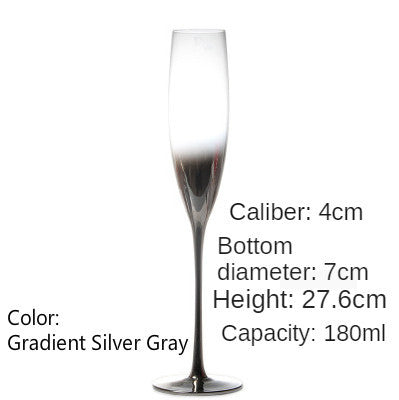 Liquimetal Crystal Wine Glass, Champagne Glass and Decanter, style American