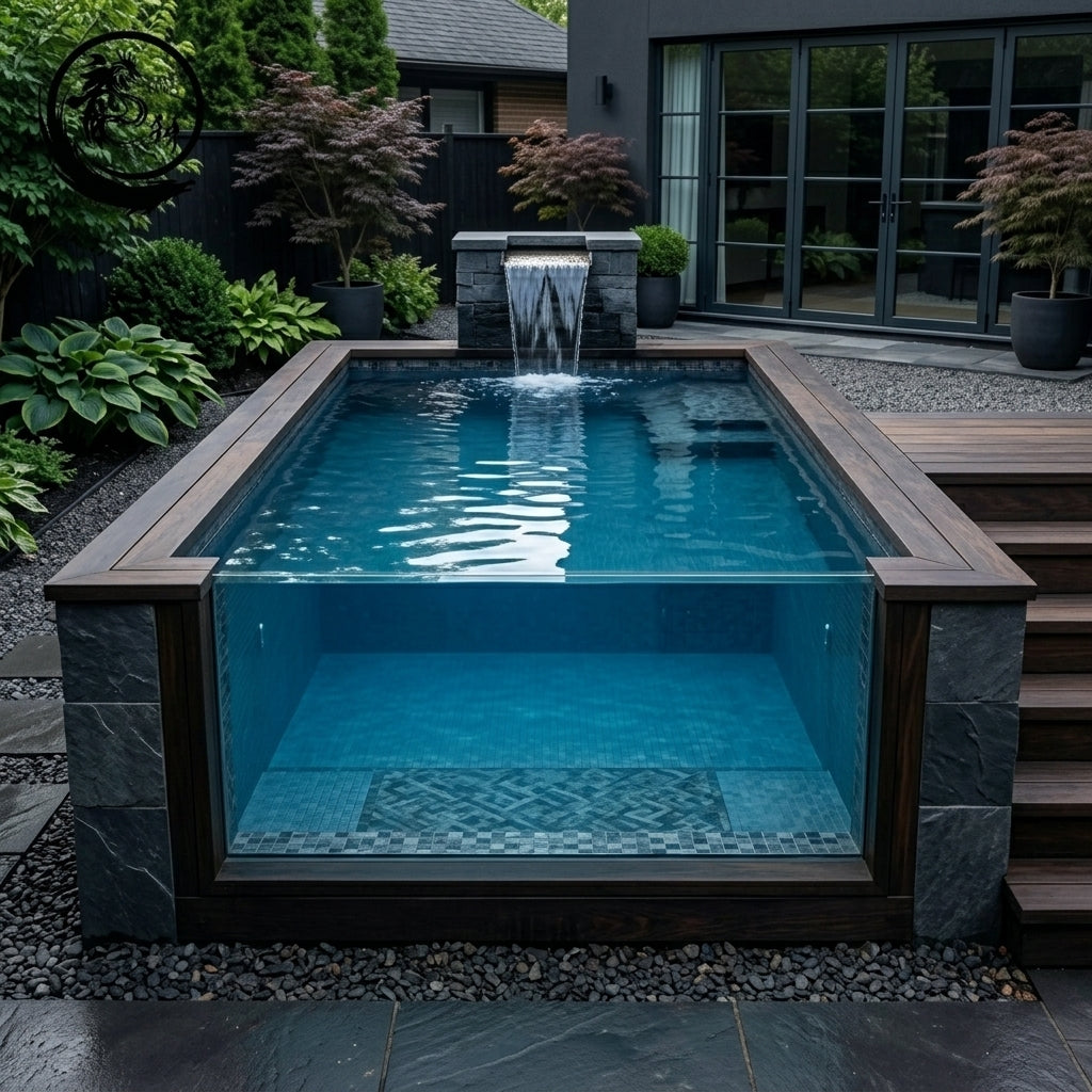 Prefab Above-Ground Fiberglass Swimming Pool — Container Series